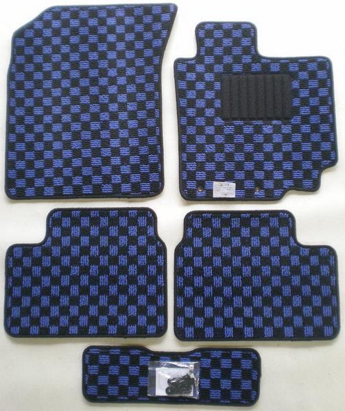 スズキ スイフト ZC72S ZD72S 専用 フロアマット チェック青×黒拍卖