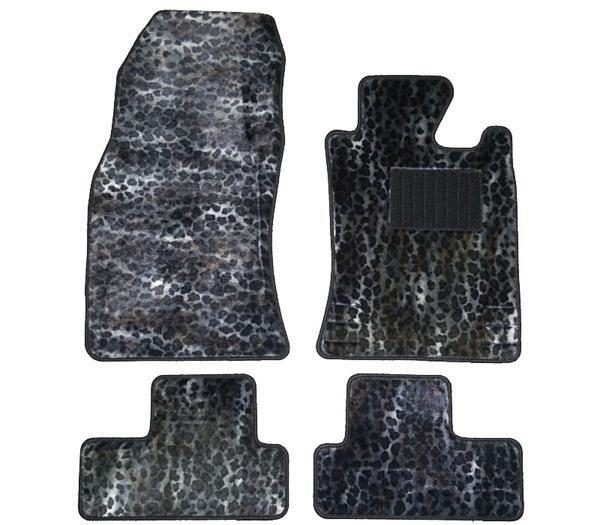 ミニクーパー R50/R53 RA16/RE16 フロアマット ヒョウ柄 灰色拍卖