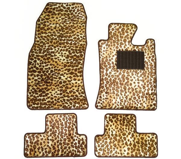 ミニクーパー R50/R53 RA16/RE16 フロアマット ヒョウ柄 黄色拍卖