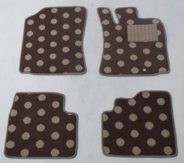 マツダ キャロル・キャロルエコ用フロアマット水玉 茶色 ドット拍卖
