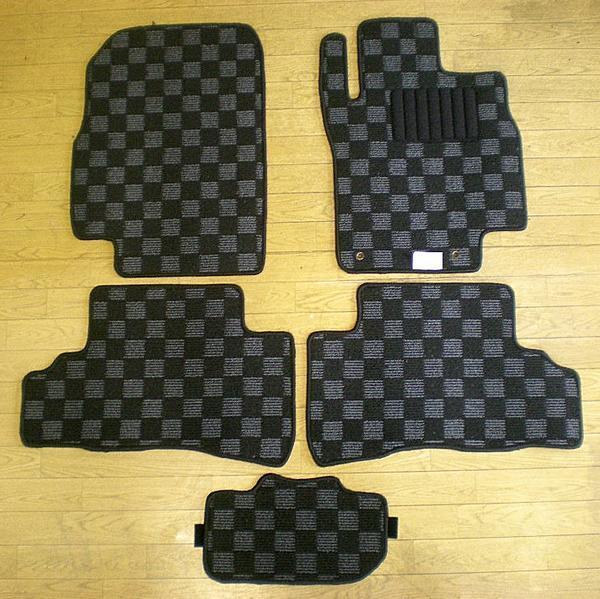 日産 キューブ Z11系 専用 フロアマット カーマット チェック柄拍卖