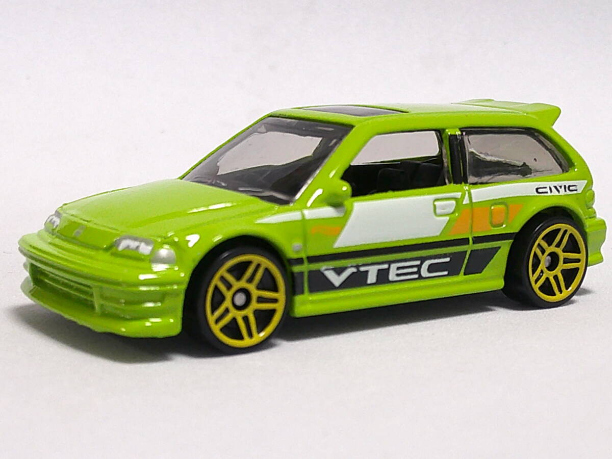 最新 ホットウィール (黄緑) ホンダ シビック EF <ルース> Hot Wheels 拍卖