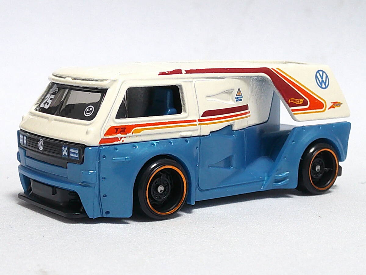 最新 ホットウィール (白青) フォルクスワーゲン T3 カスタム <ルース> Hot Wheels 拍卖