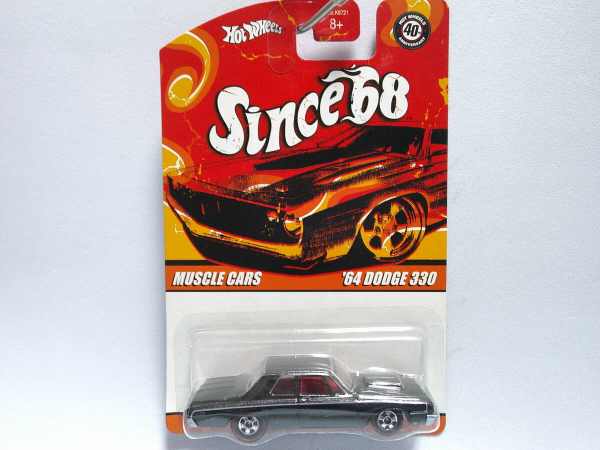 ホットウィール (黒) '64 ダッジ 330 Since'68 <未開封> Hot Wheels シンス '68拍卖