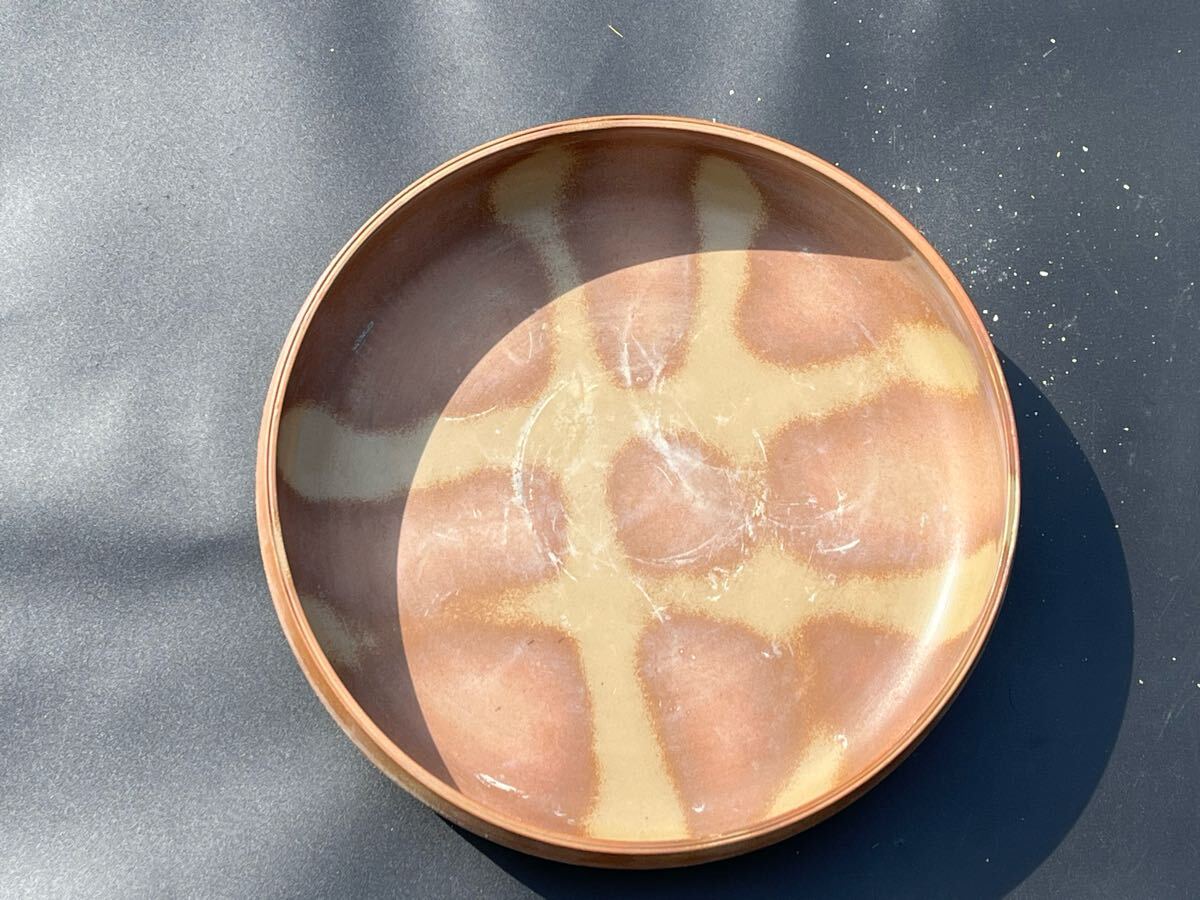 水盤 備前焼 深皿 茶道具 華道具【博圓】径31cm拍卖