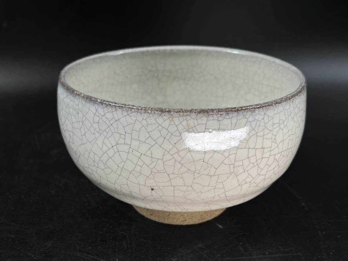 唐津焼 茶碗 粉引 在銘 宗? 抹茶碗 茶道具【博圓】径13cm拍卖