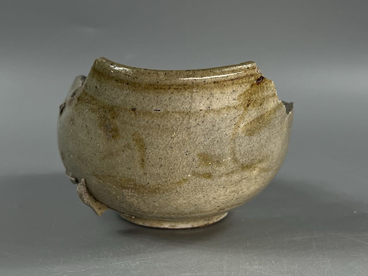 古唐津 茶碗 残器 陶片 数寄者 コレクター 参考品 時代物 骨董 古玩 【博圓】高7cm拍卖