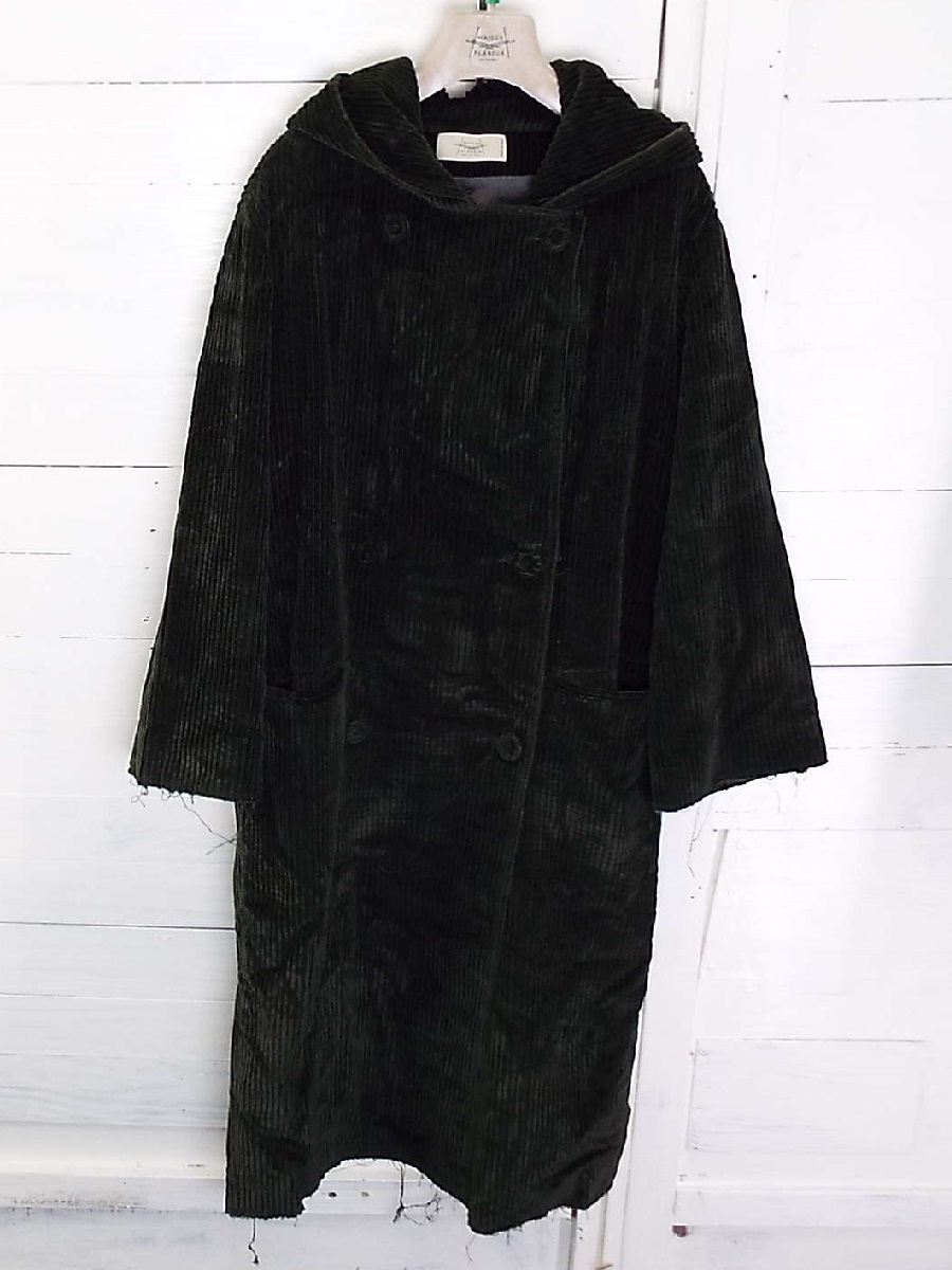 T1249〇MAISON FLANEUR(メゾン フラネール)コーデュロイ ダブル コート サイズ40拍卖