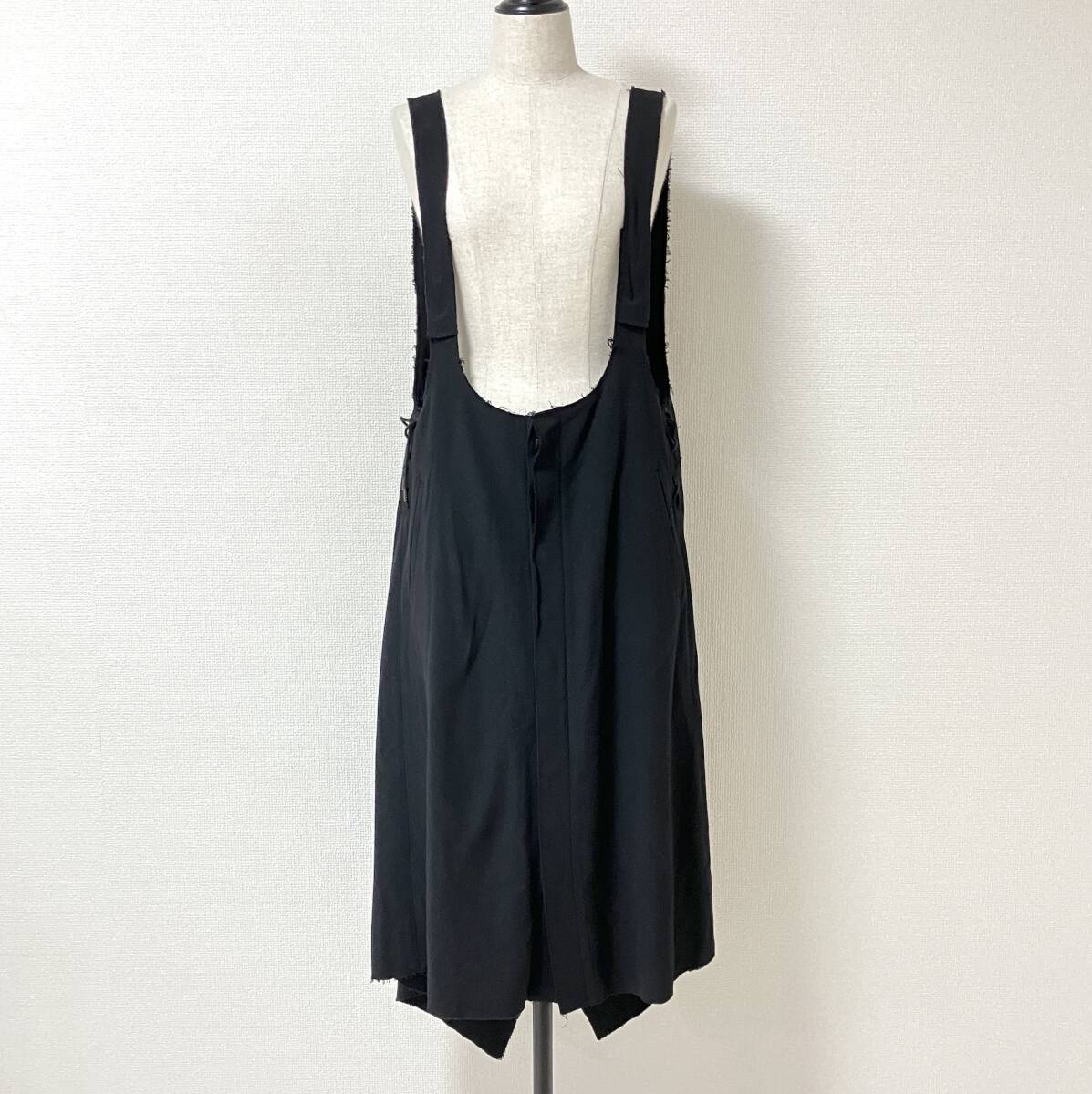 Yohji Yamamoto Femme ウール ジャンパースカート ブラック 黒 1サイズ ヨウジヤマモト ワンピース サロペット archive 5080218拍卖