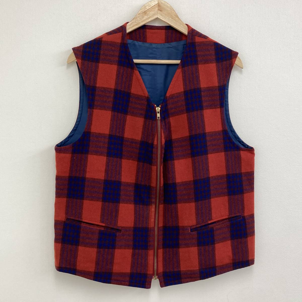 90s Y's for men タータンチェック ウール ジップ ベスト ワイズ フォーメン Yohji Yamamoto ジャケット ジレ VINTAGE archive 3120199拍卖