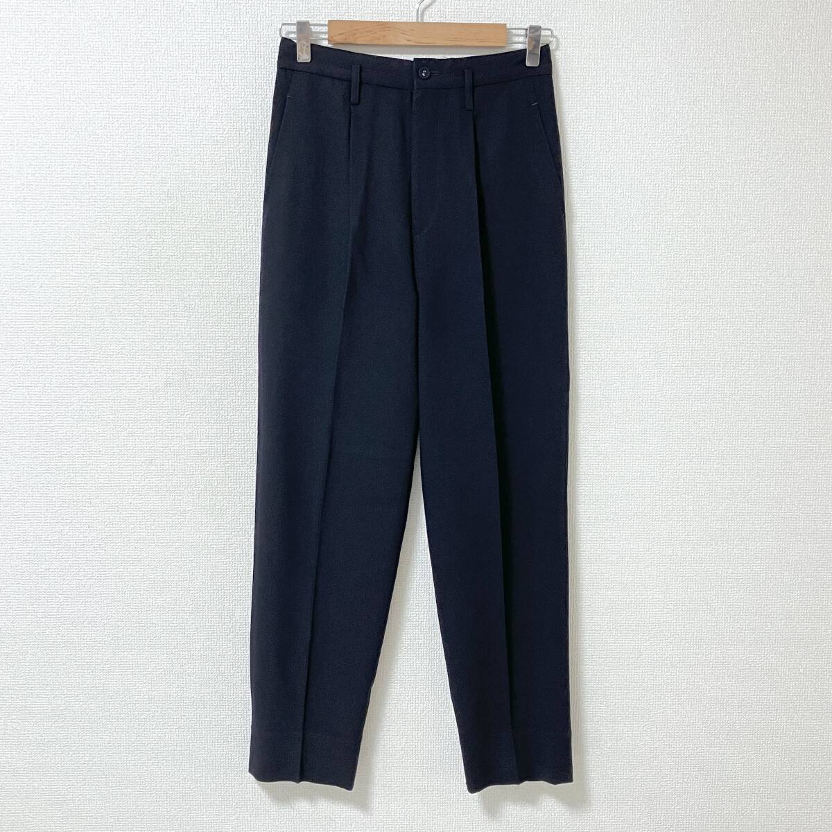 AD1990 tricot COMME des GARCONS ウールギャバ タック ハイウエスト スラックス トリココムデギャルソン 90s VINTAGE archive 5100080拍卖