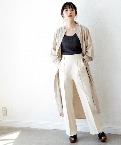 LOWRYS FARM ローリーズファーム センタープレスパンツ Lサイズ拍卖