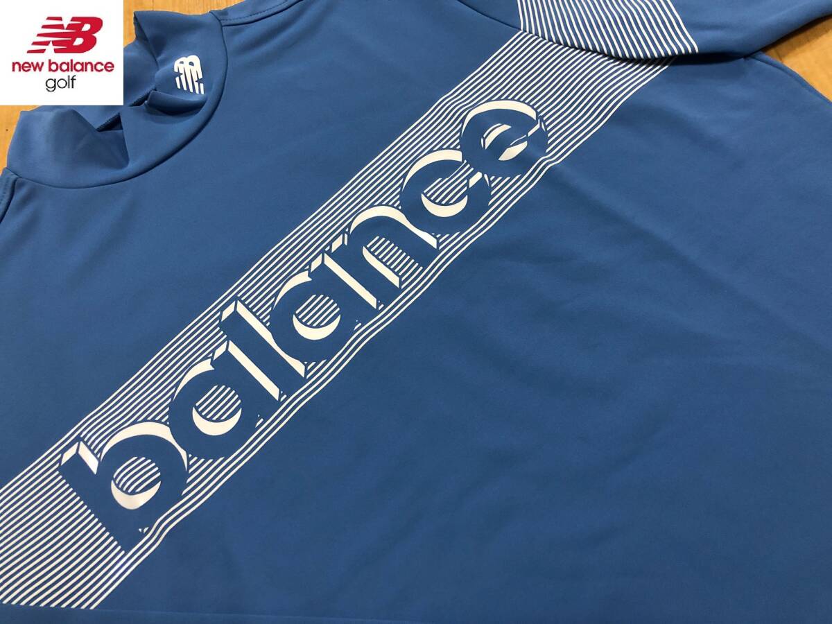 ・スピード発送 新品未使用 NewBalanceGolf(ニューバランスゴルフ)秋冬 ベアスムース裏起毛 吸湿軽量 モックネックシャツ012-3267009(BL)7拍卖