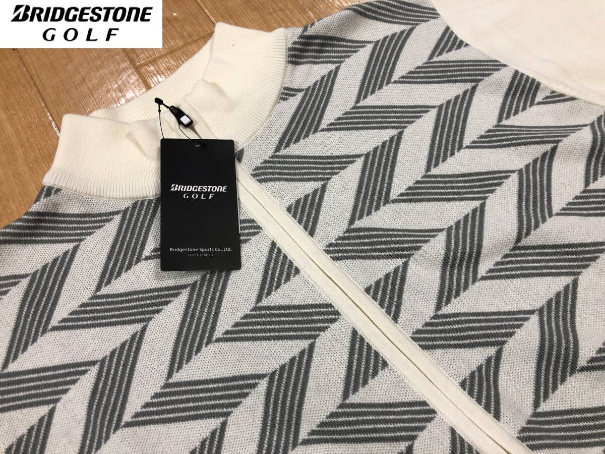 ・スピード発送 新品未使用 BRIDGESTONEGOLF(ブリヂストンゴルフ) 秋冬 ストレッチ 撥水 防風 +3℃ フルジップセーター ZGM01B(OW)L拍卖