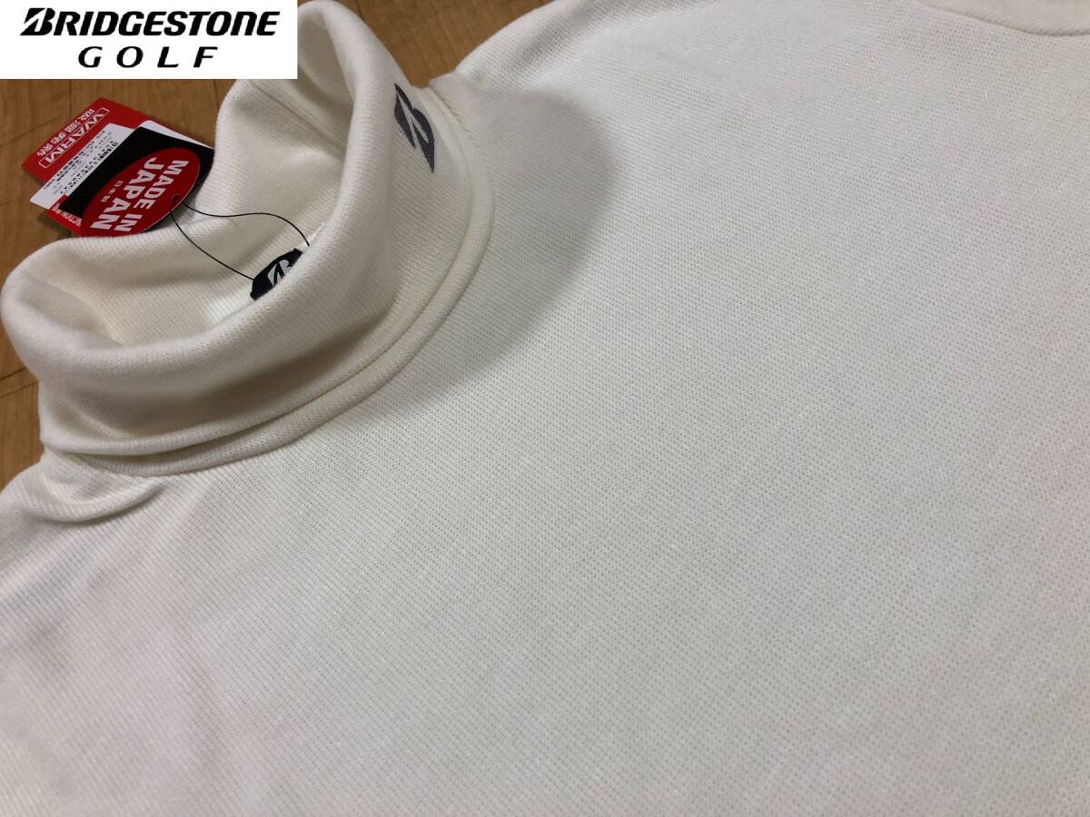 ・スピード発送 新品未使用 BRIDGESTONE GOLF(ブリヂストンゴルフ)秋冬 ストレッチ 起毛スムース 吸汗保温長袖シャツ DGM33F(WH)LL拍卖