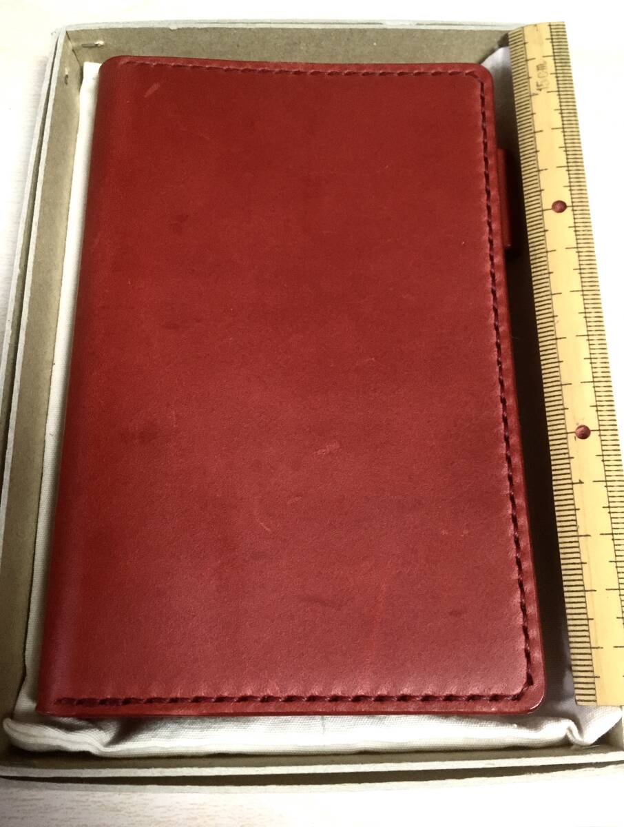 SIRUHA 手帳 システム手帳 シルハ 革 レッド 6穴 箱付き メモ ノート拍卖