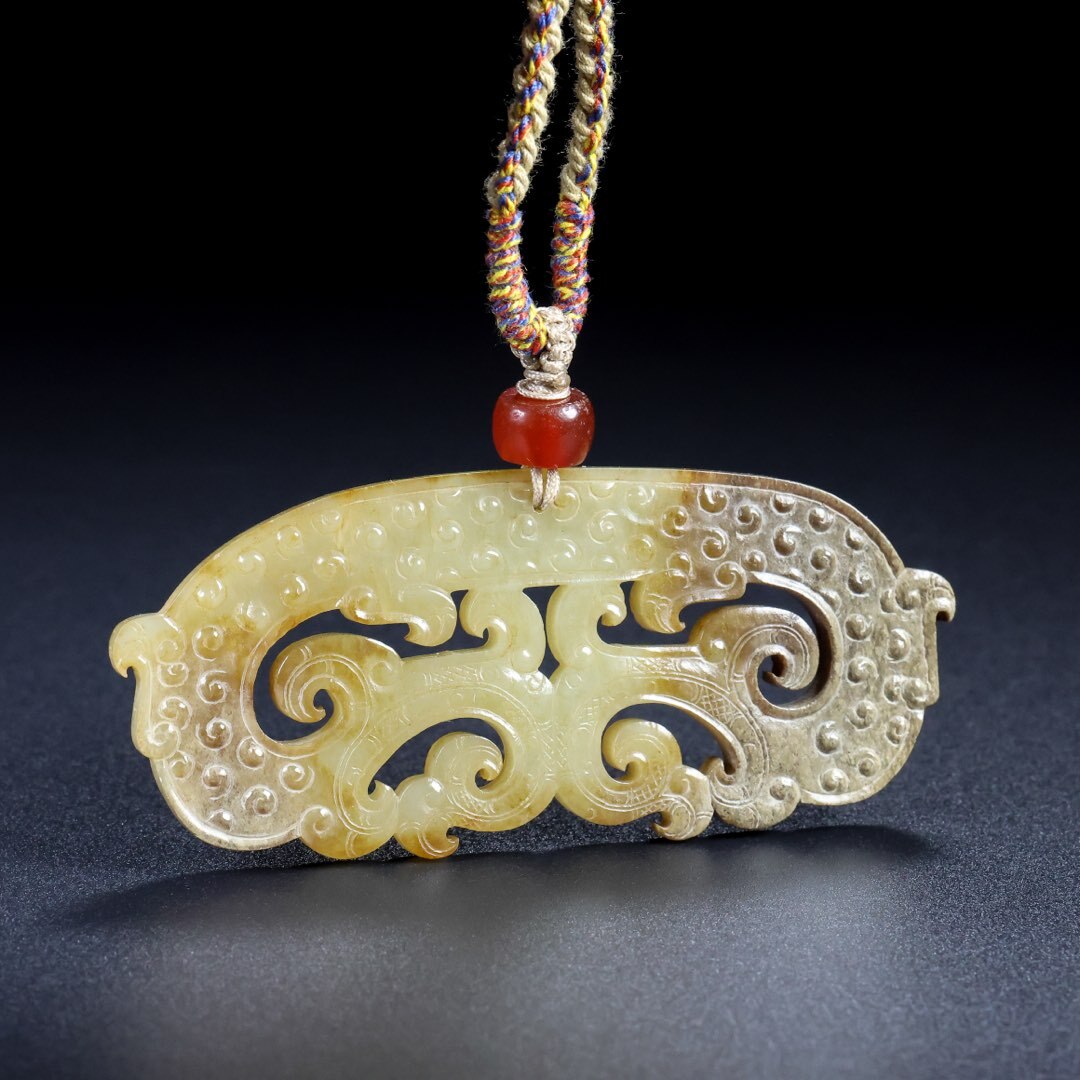 旧 清代 和田玉 玉佩 挂件 置物 文房具 古賞物 中国古美術 唐物 K711拍卖