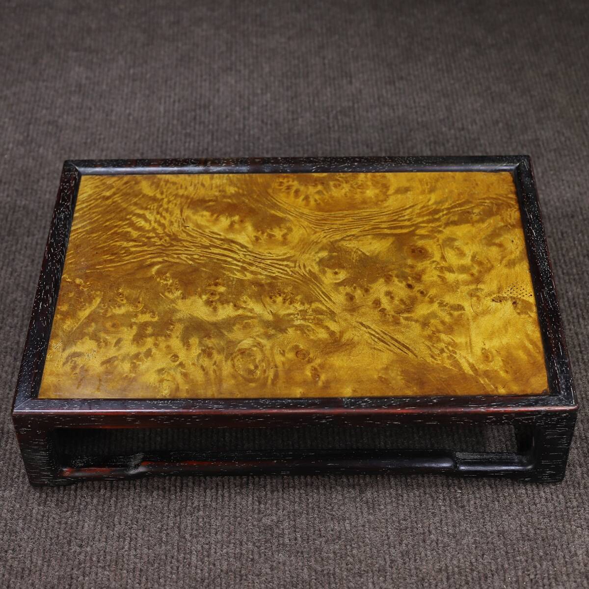 旧 清代 血檀木 ティーテーブル 中国古美術 古賞物 古置物 唐物 K711拍卖