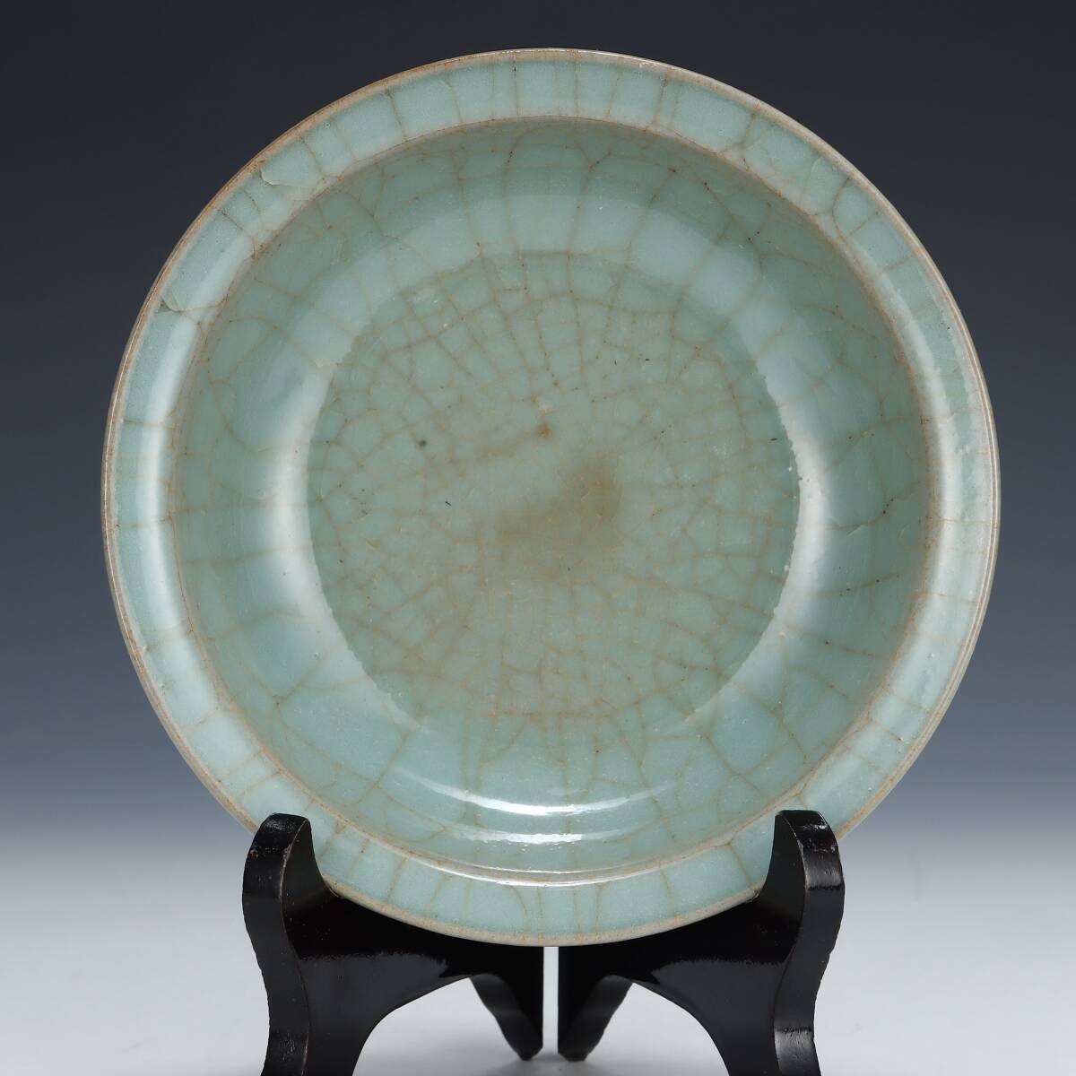 旧 宋代 官窯 折沿洗 唐磁 古陶磁器 陶芸 中国古美術 古賞物 古置物 唐物 K711拍卖