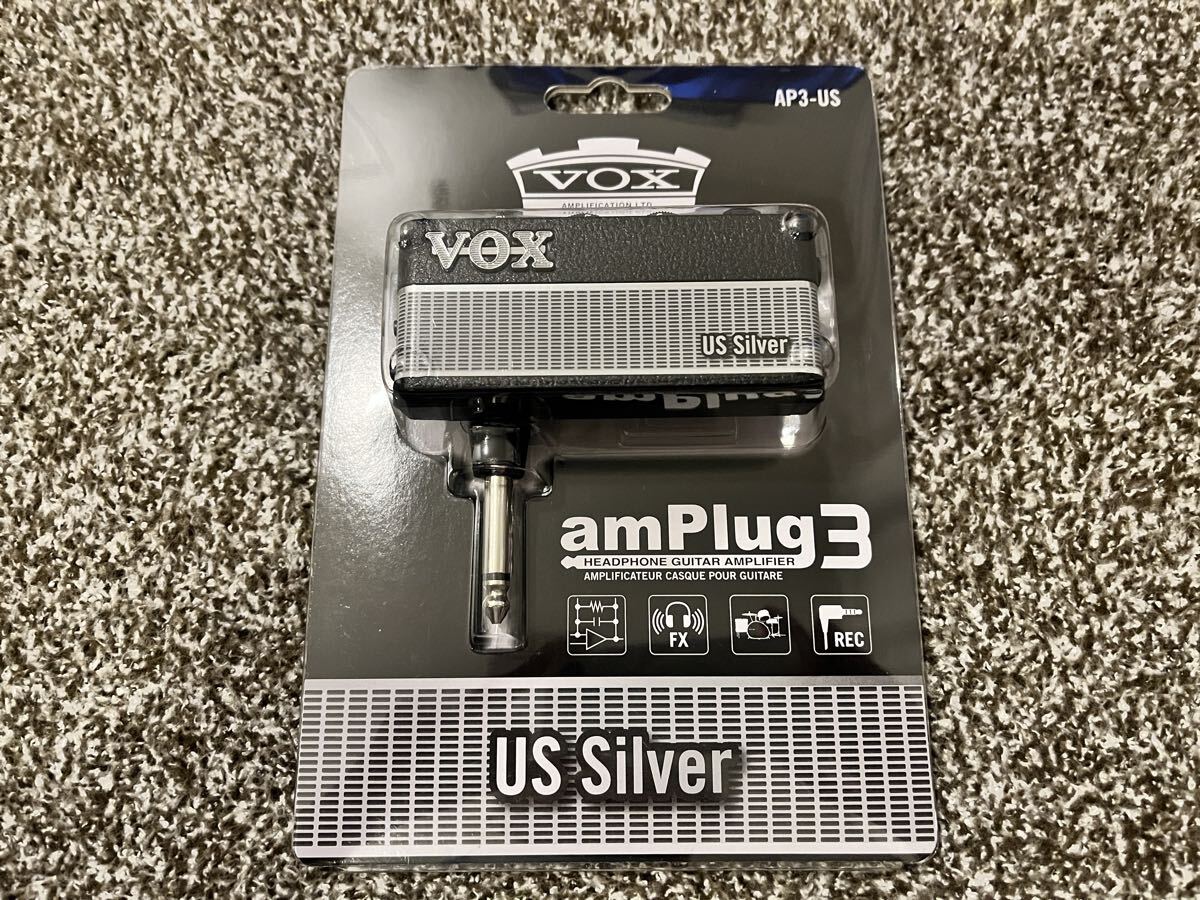 【美品】VOX amPlug3 US Silver ヘッドホンアンプ拍卖