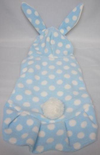 ◎即決・送料無料新品犬の洋服フード付うさぎ柄フリース水玉XL拍卖