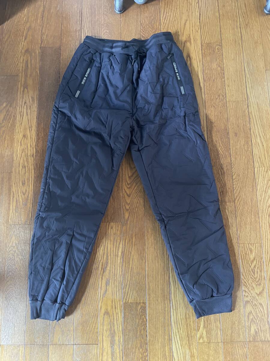 新品V2 ウール混中綿アウトドアパンツ 防寒 足首絞り Mサイズ 灰色拍卖