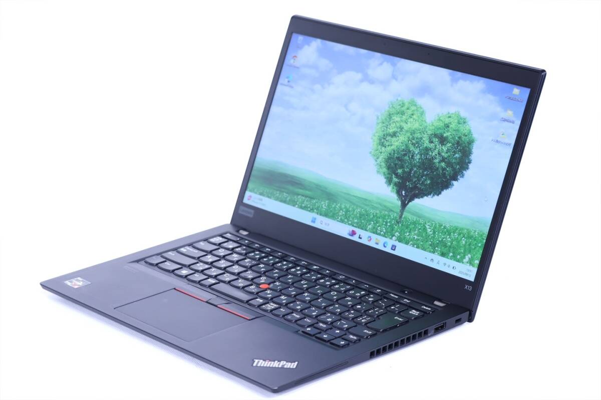即配T 良品 バッテリー良好 薄型フラットボディ ThinkPad X13 Gen1 Ryzen5 PRO 4650U 8G 256G 13.3FHD Windows11 2020年モデル AAA評価拍卖