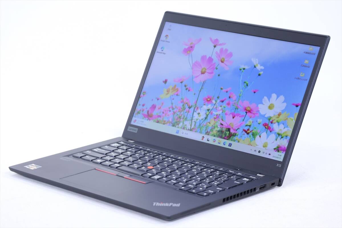 1円~ バッテリー良好 2020年モデル ThinkPad X13 Gen1 Ryzen5 PRO 4650U 6-cos 8G 256G 13.3FHD Win11 BAA評価拍卖