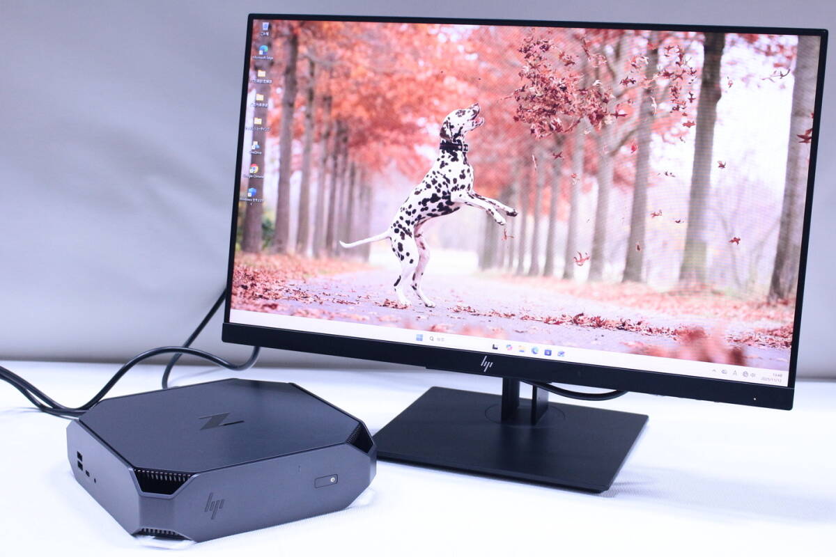 即配 外装良好 LCDセット 安定快速 HP Z2 Mini G4 Xeon E-2124G 16G SSD256G 23.0FHD Quadro Win11 小型ワークステーション ABA評価拍卖