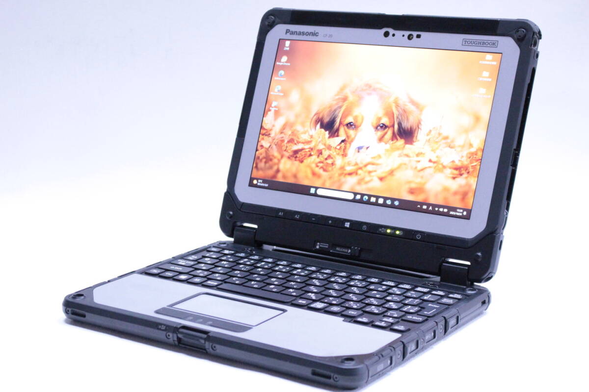 1円~ 累積850時間 頑丈タブレットPC TOUGHBOOK CF-20E0385VJ i5-7Y57 4G SSD128G 10.1WUXGA 顔認証 Win11リカバリ BAA評価拍卖