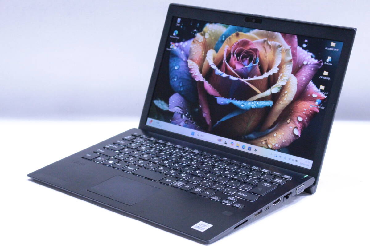 1円~ 即使用可 10世代Corei5 VAIO Pro PG VJPG131 i5-1035G1 8G SSD256G 13.3FHD Wi-Fi6 顔認証 Windows11 薄型軽量 AAA評価拍卖