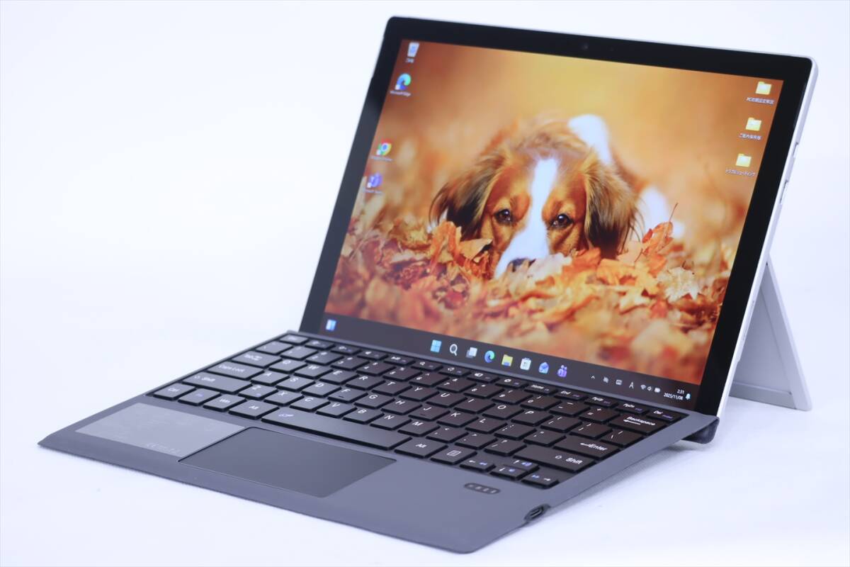 1円~ 軽量約770g 2in1 タブレット Surface Pro 5 i5-7300U 8G 256G 12.3タッチ Win11 リカバリ 新品キーボード追加可 BAA評価拍卖