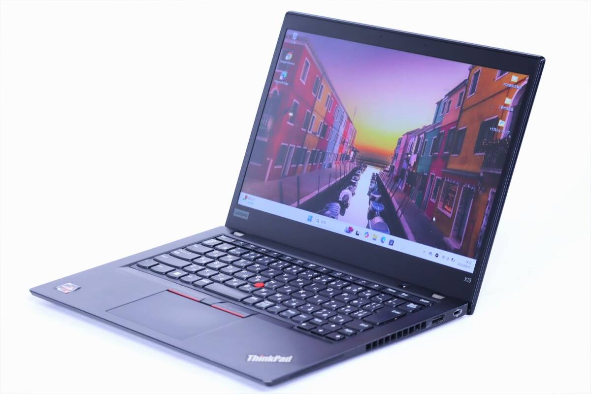 1円~ バッテリー良好 2020年モデル Office2019 ThinkPad X13 Gen1 Ryzen5 PRO 4650U 6-coa 8G 256G WiFi6 13.3FHD Win11 BBA評価拍卖