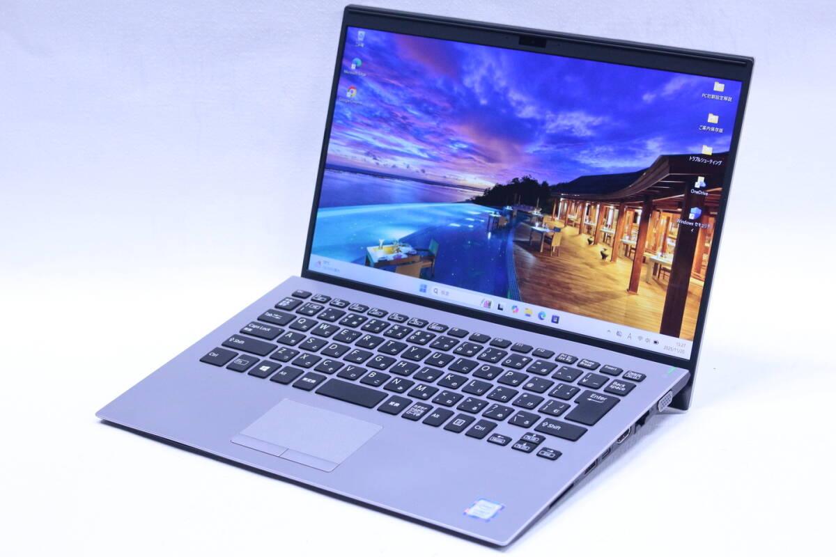即配 外装良 新品SSD Corei7パワフルモデル VAIO Pro PK VJPK11C12N LTE シルバー i7-8565U 16G SSD256G 14.0FHD Win11 薄型軽量 AAA評価拍卖