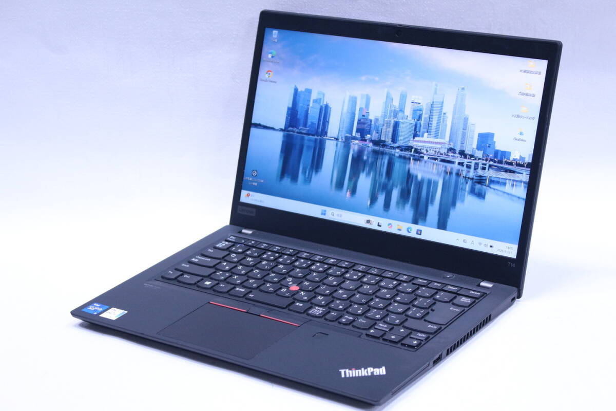 即配 バッテリー&外装良好 2021年モデル ThinkPad T14 Gen2 i5-1145G7 16G SSD256G 14.0FHD Wi-Fi6 Win11 ABA評価拍卖