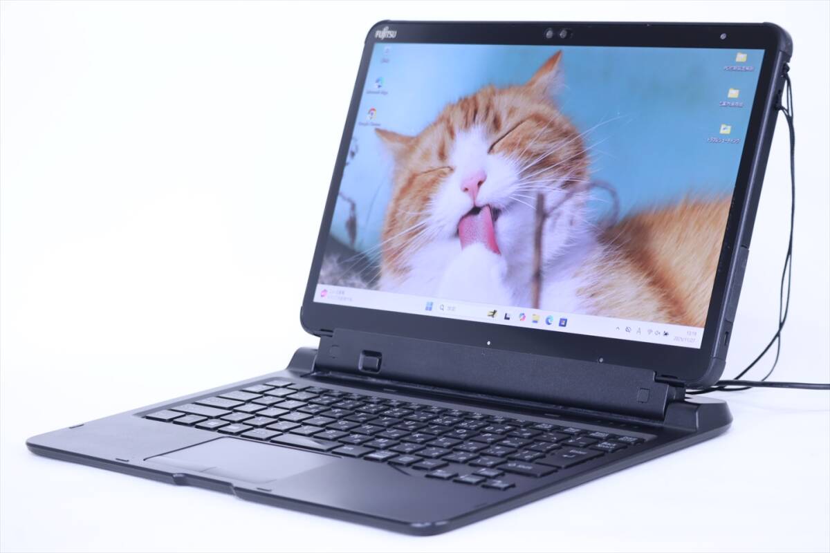 即配 防滴対応 軽量約790g 13.3インチ2in1タブレット ARROWS Tab Q7310/DE i3-10110U 4G 128G 13.3FHDタッチ Win11 BBB評価拍卖