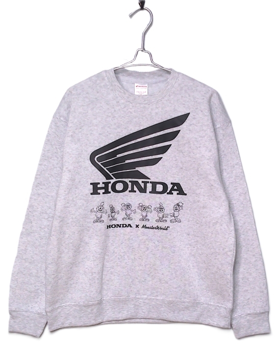 即決■★Honda × MONSTER WORLD★■裏起毛トレーナー:SIZE=L拍卖