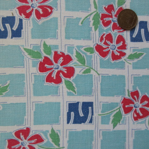 フィードサック 1/16サイズ フラワー&フェンス拍卖