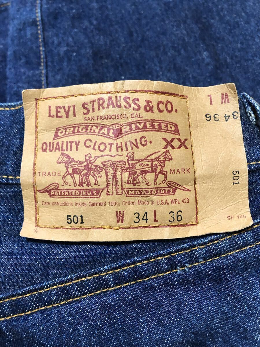 濃紺 Levi's 501 110周年 バレンシア工場 W34 L36 リーバイス ジーンズ 赤耳 ヴィンテージ 初期復刻 501XX 米国製 66BIG E 555拍卖