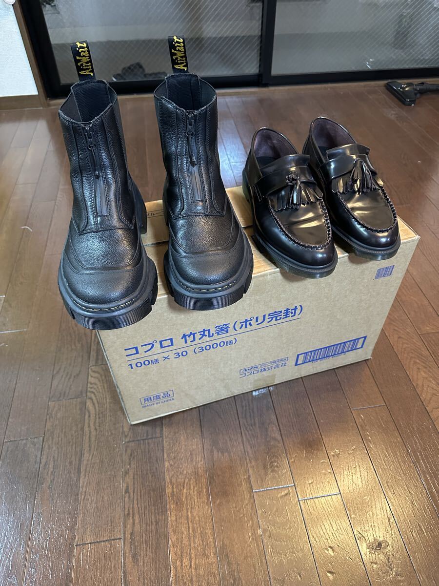 未使用 ドクターマーチン Dr Martens 2点セット uk9 28.0cm チェルシー タッセル拍卖