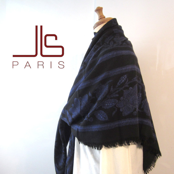 タグ付き新品 JEAN-LOUIS SCHERRER/ジャンルイシェレル★ ウールシルク 大判スカーフ拍卖