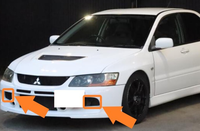 三菱 ミツビシ ランサーエボリューション 9 CT9A 未使用 純正 2005- フロント バンパー グリル ネット 左右セット 外装 B0941-2拍卖
