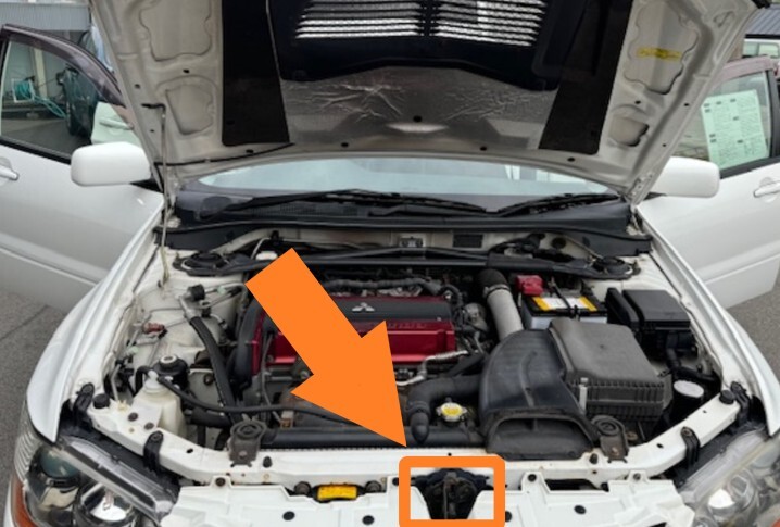 三菱 ミツビシ ランサーエボリューション 8 CT9A 未使用 純正 2003-2007 ボンネット フード ロック ラッチ フロント B0952-2拍卖