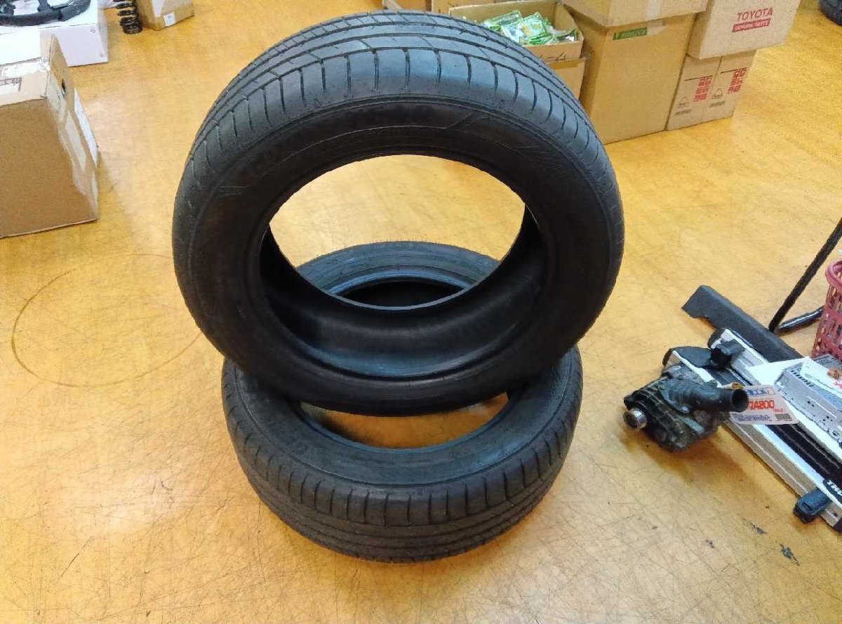 中古タイヤ(225/55R17)8mm2本 GOOD YEAR 2022年製 225/55/17 太田拍卖