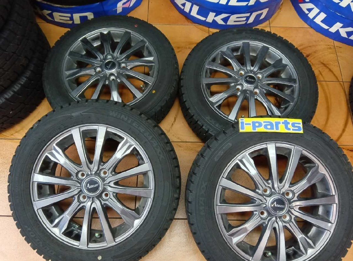 ARREST/DL14インチスタッドレス4本セット 4.5J 4穴 100 155/65R14 太田拍卖