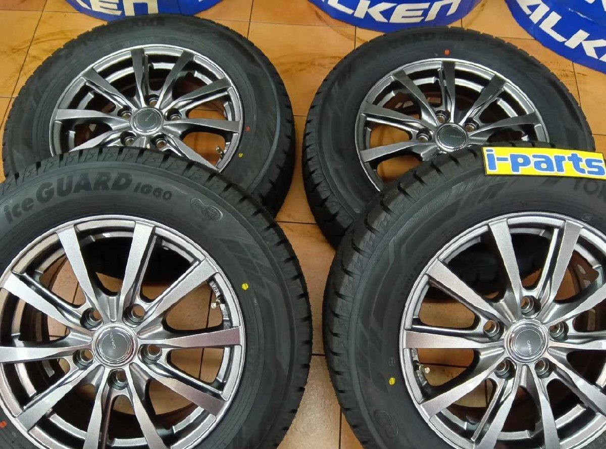 GRASS/YH15インチスタッドレス4本セット 195/65R15 6J 5穴 114.3 OFF53 太田拍卖