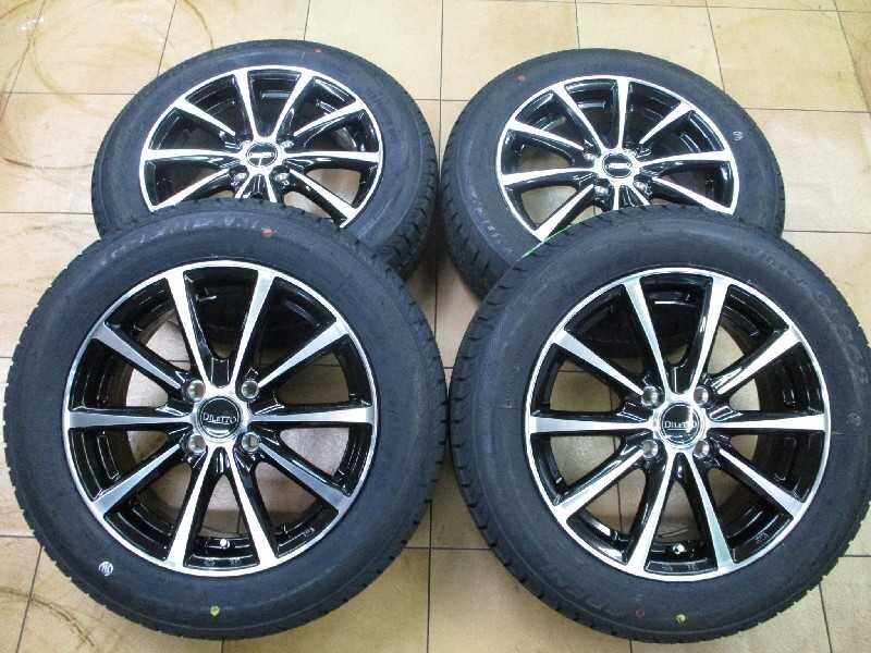 未走行!ディレット/輸入15インチスタッドレス4本 5.5J 175/65R15 4H 4穴 PCD100 太田拍卖