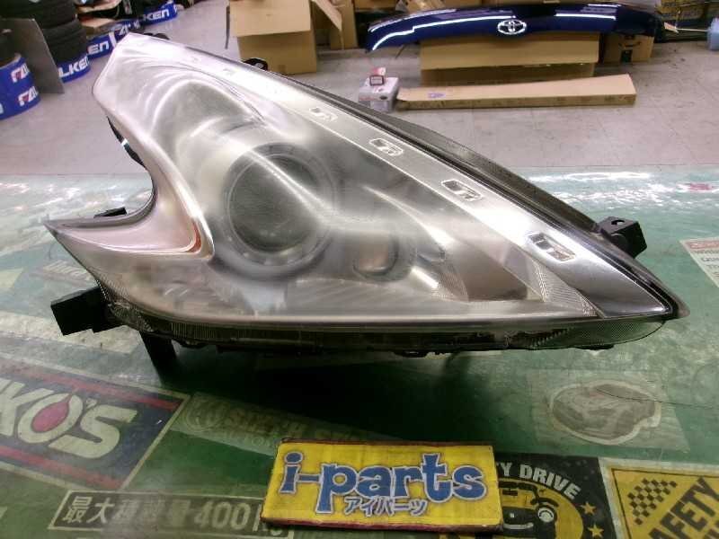 中古 フェアレディZ Z34 純正 ヘッドライト 右 運転席側 KOITO 100-63055 HID 刻印Q NISSAN 野田拍卖