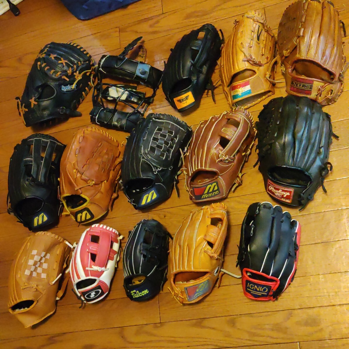 まとめ売り 野球 グローブ ミズノ ローリングスなど 計15点 大人用 子供用 混在 ※商品説明必読拍卖