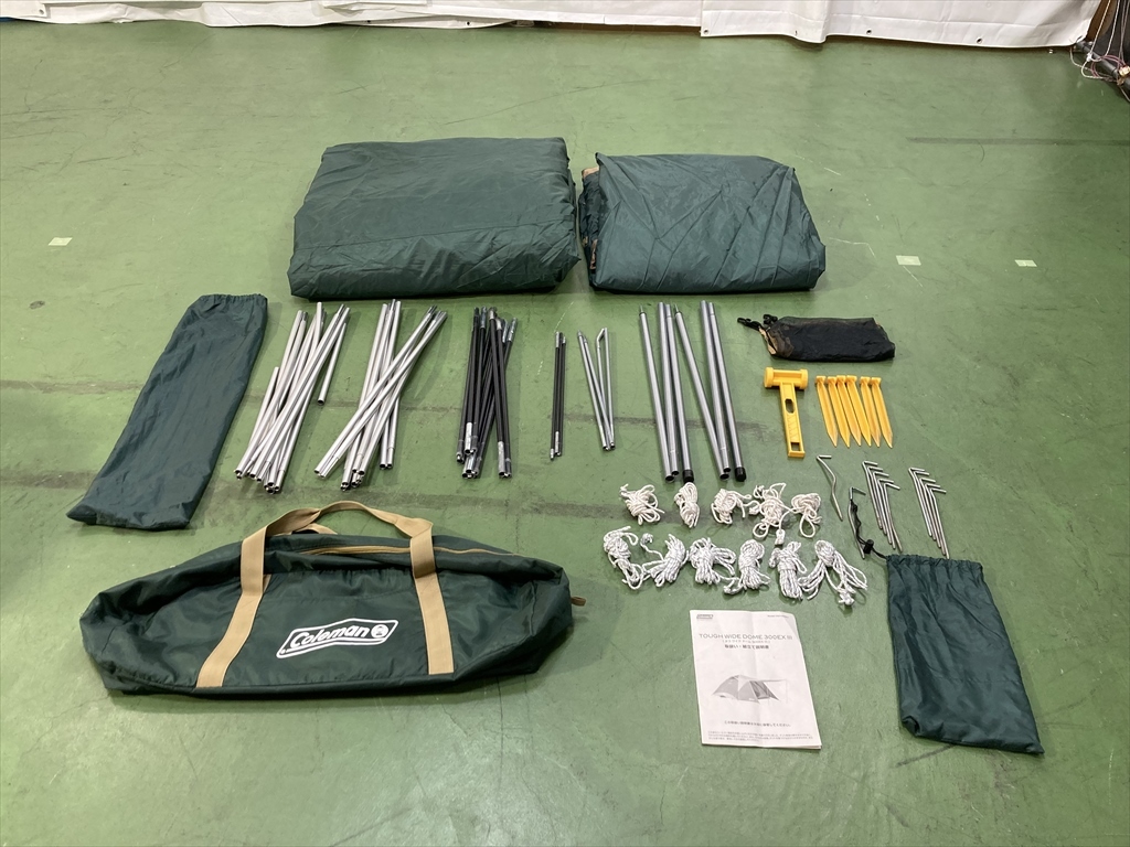下松)Coleman コールマン ドーム型テント タフワイドドーム 300EX III 170T15550J 現状品 ◆★J251102R07A NM02A拍卖